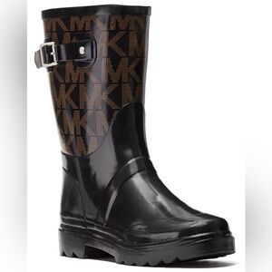 Michael Kors authentic logo rain boots rainboots size 7 womens